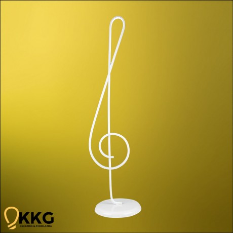 Sol Anahtarı Lambader - Beyaz