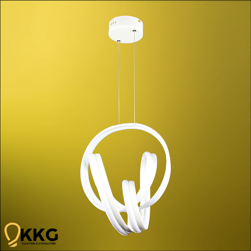 Çift T. Arya Led Avize - Beyaz