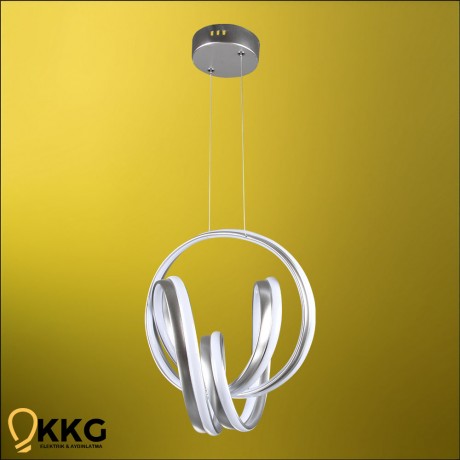 Çift T. Arya Led Avize - Gümüş