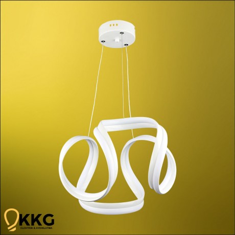 Çift T. Gemma Led Avize - Beyaz