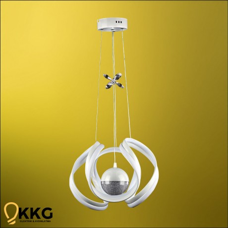 Çift T. Gemma Power Led Avize - Beyaz