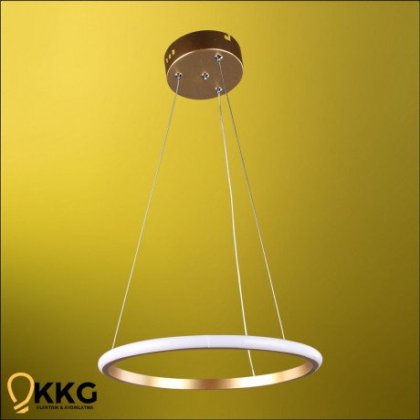 1 Katlı Led Avize - Altın Sarısı