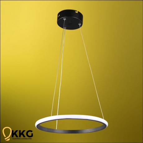 1 Katlı Led Avize - Siyah