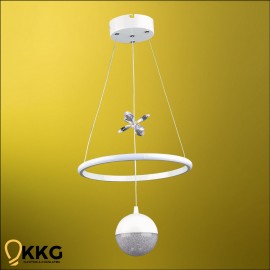 1 Katlı Power Led Avize - Beyaz