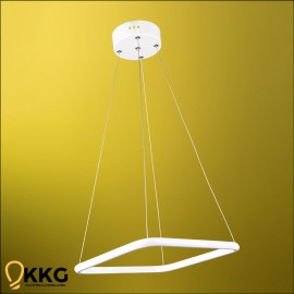 1'li Kare Led Avize - Beyaz