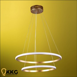 2 Katlı Led Avize - Altın Sarısı