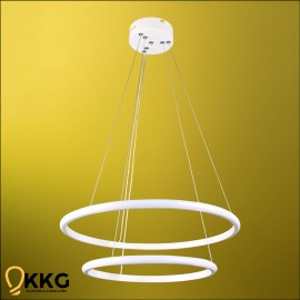 2 Katlı Led Avize - Beyaz