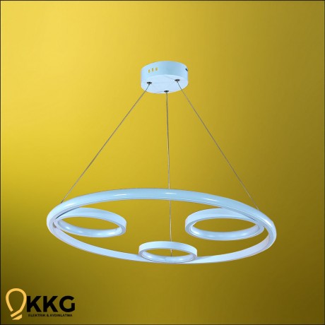 3'lü Çember Led Avize - Beyaz