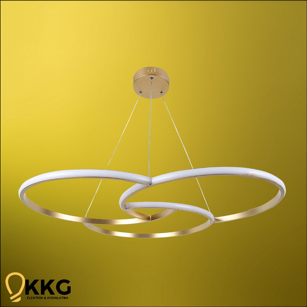 Çakır Led Avize - Altın Sarısı