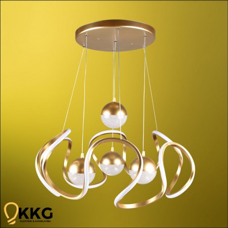 Consept Led Avize - Altın Sarısı
