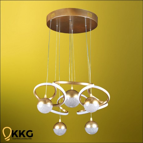 Coral Led Avize - Altın Sarısı