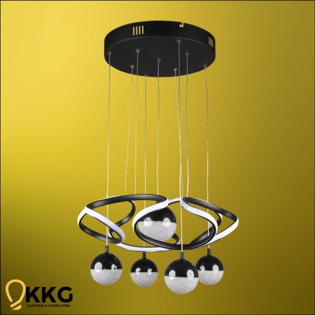 Coral Led Avize - Siyah