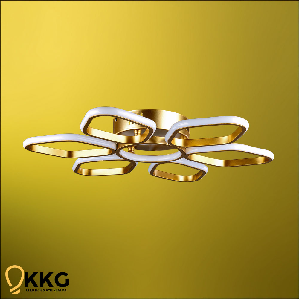 Daisy Led Avize - Altın Sarısı