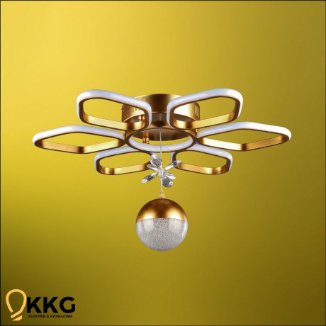 Daisy Power Led Avize - Altın Sarısı