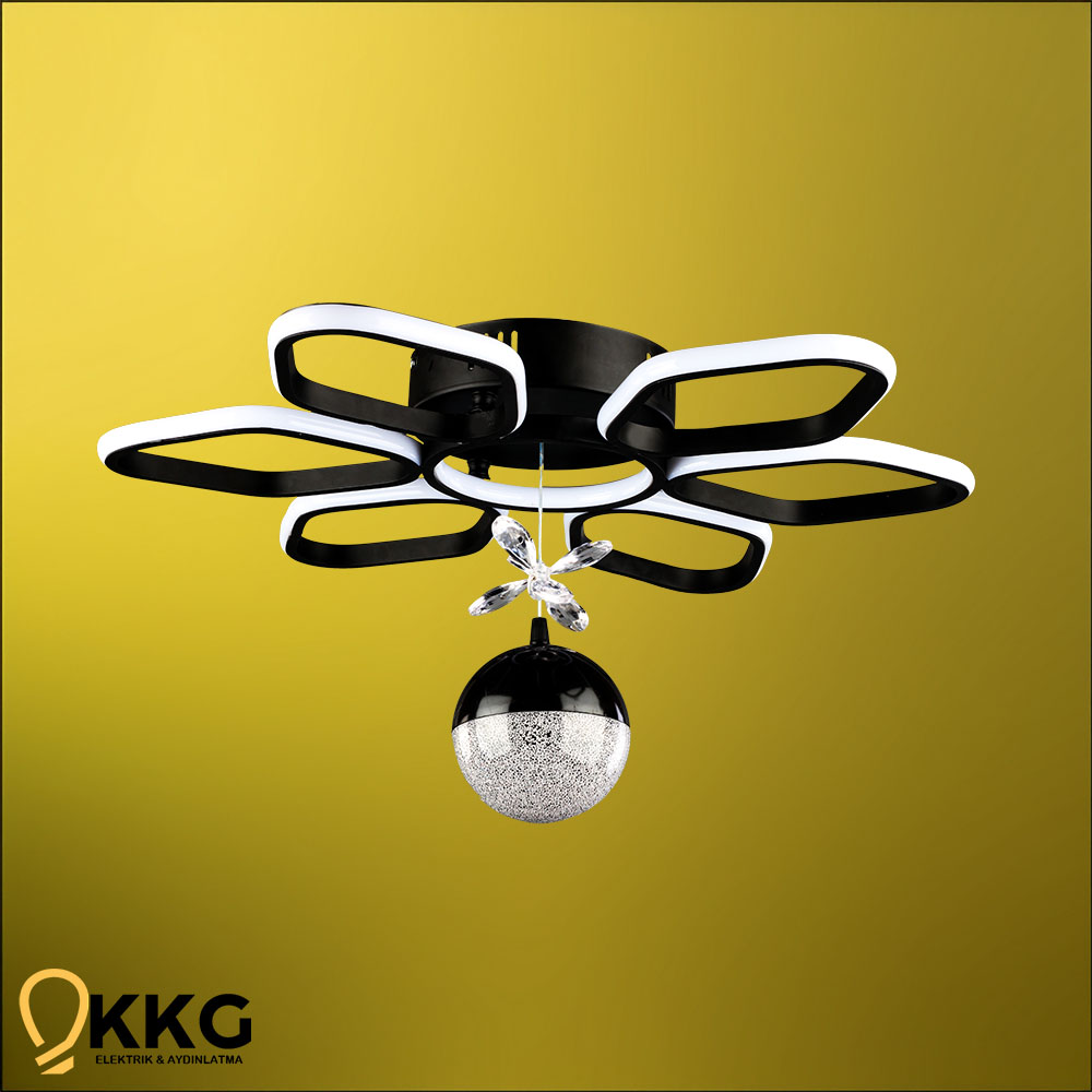 Daisy Power Led Avize - Siyah