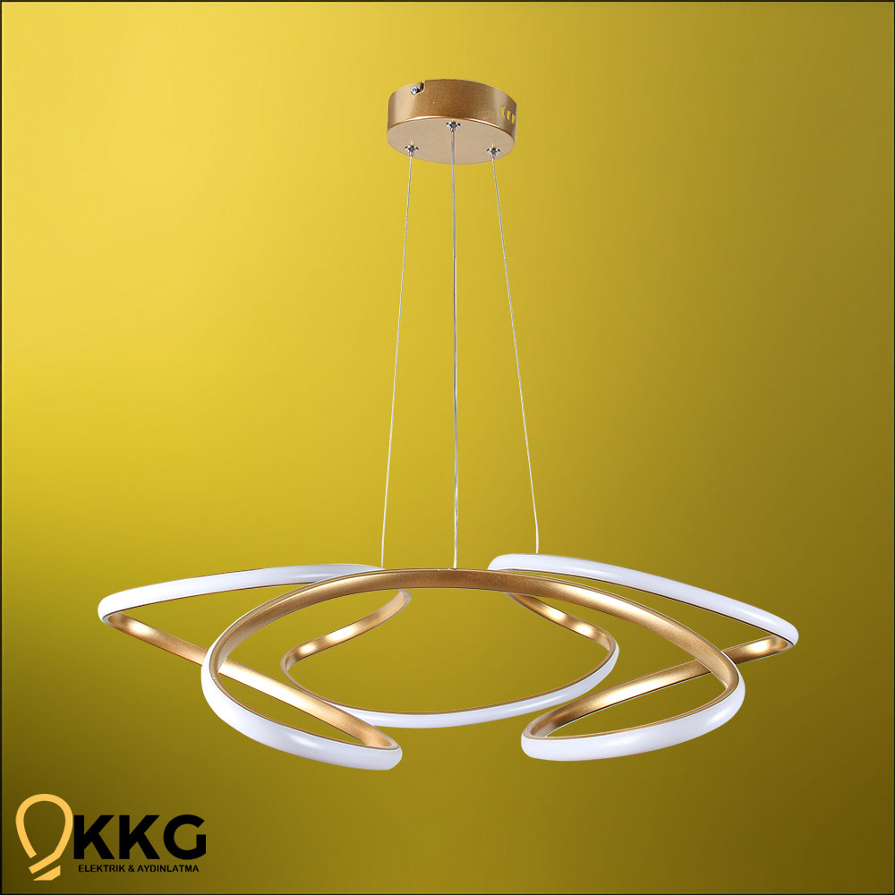 Dron Led Avize - Altın Sarısı