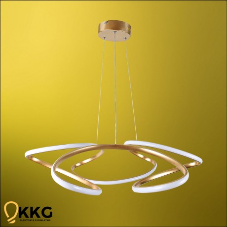 Dron Led Avize - Altın Sarısı