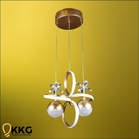 Elena Power Led Avize - Altın Sarısı