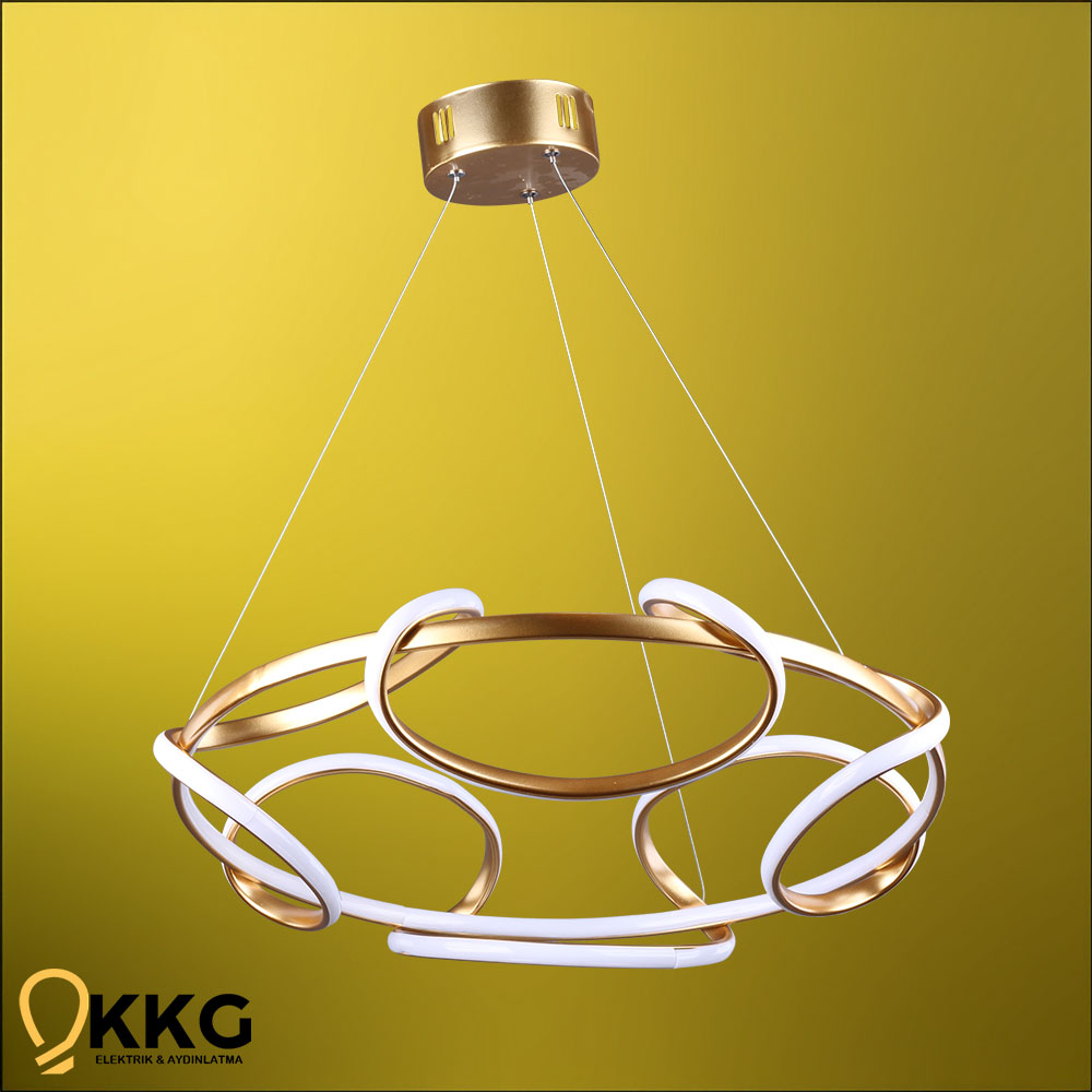 Ufo Led Avize - Altın Sarısı
