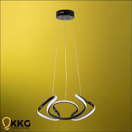 Helezon K. Led Avize - Siyah