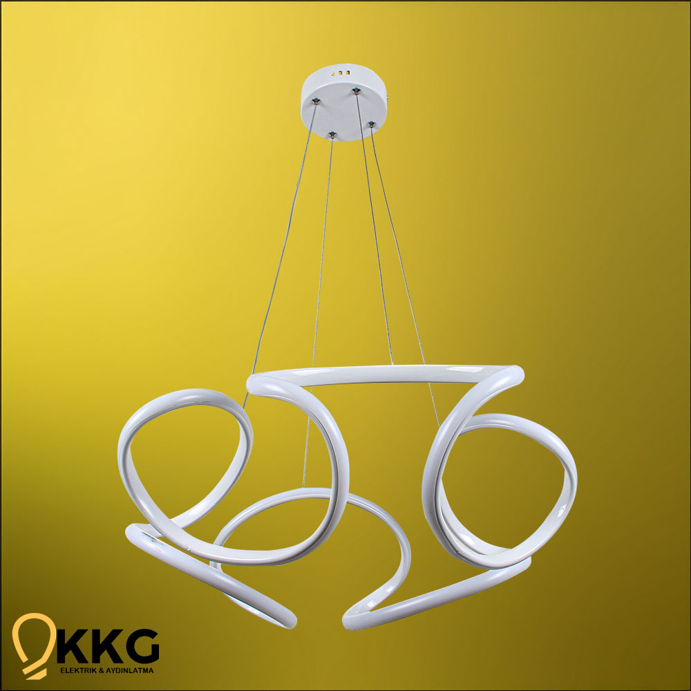 Helezon Led Avize - Beyaz