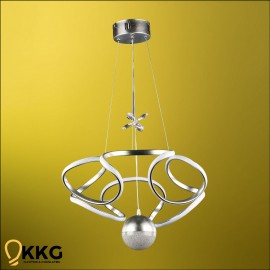 Helezon Power Led Avize - Gümüş