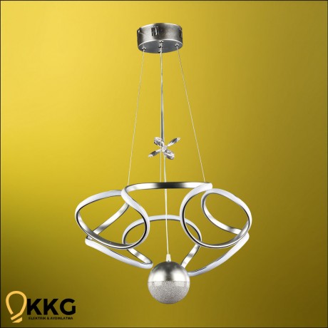 Helezon Power Led Avize - Gümüş