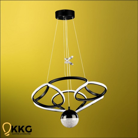 Helezon Power Led Avize - Siyah