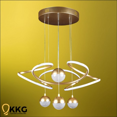 Jewel Led Avize - Altın Sarısı