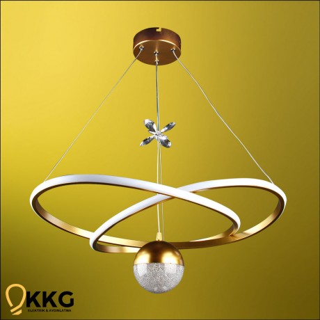 Kar Çiçeği Power Led Avize - Altın Sarısı