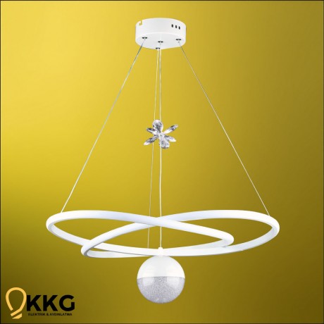 Kar Çiçeği Power Led Avize - Beyaz