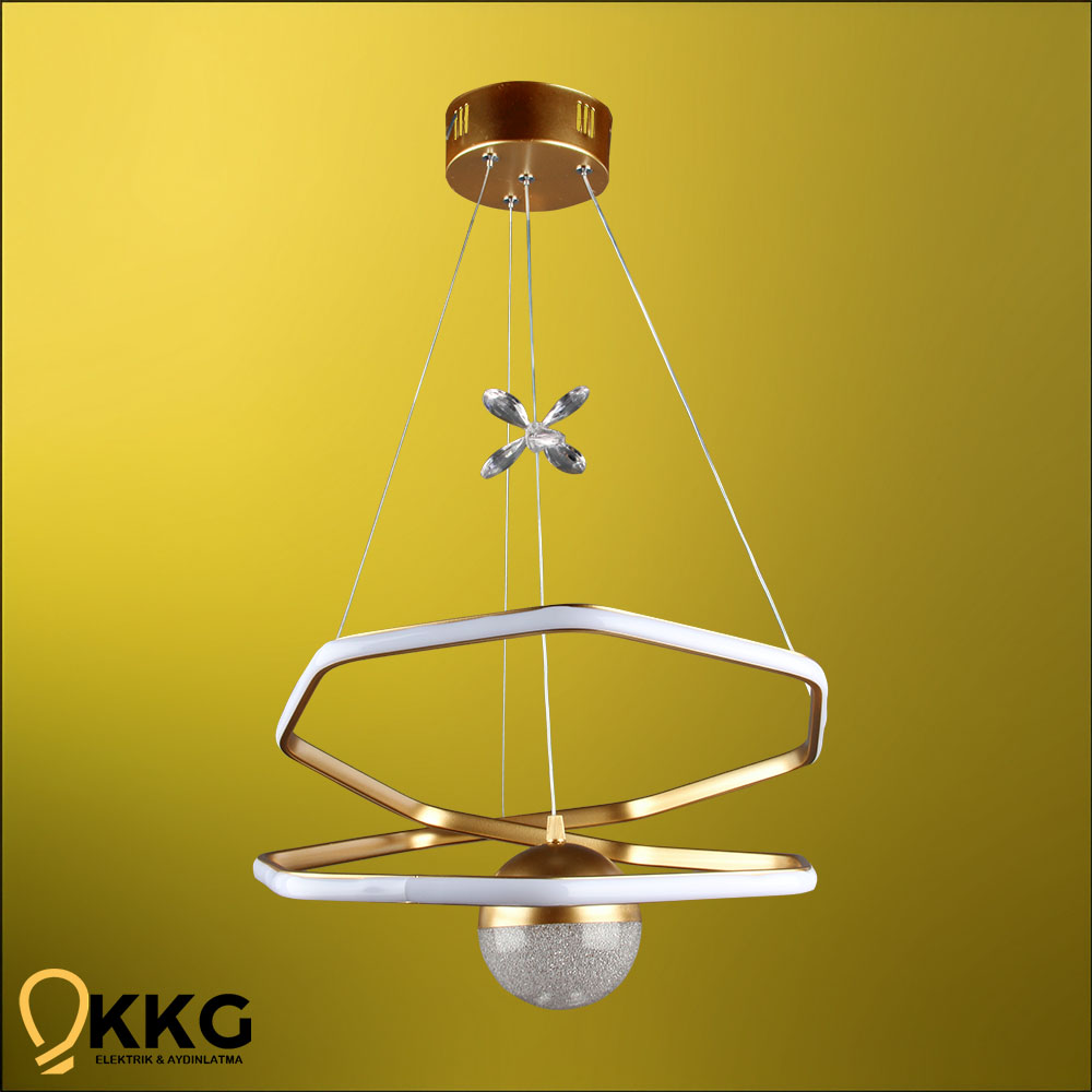 Karmen Power Led Avize - Altın Sarısı