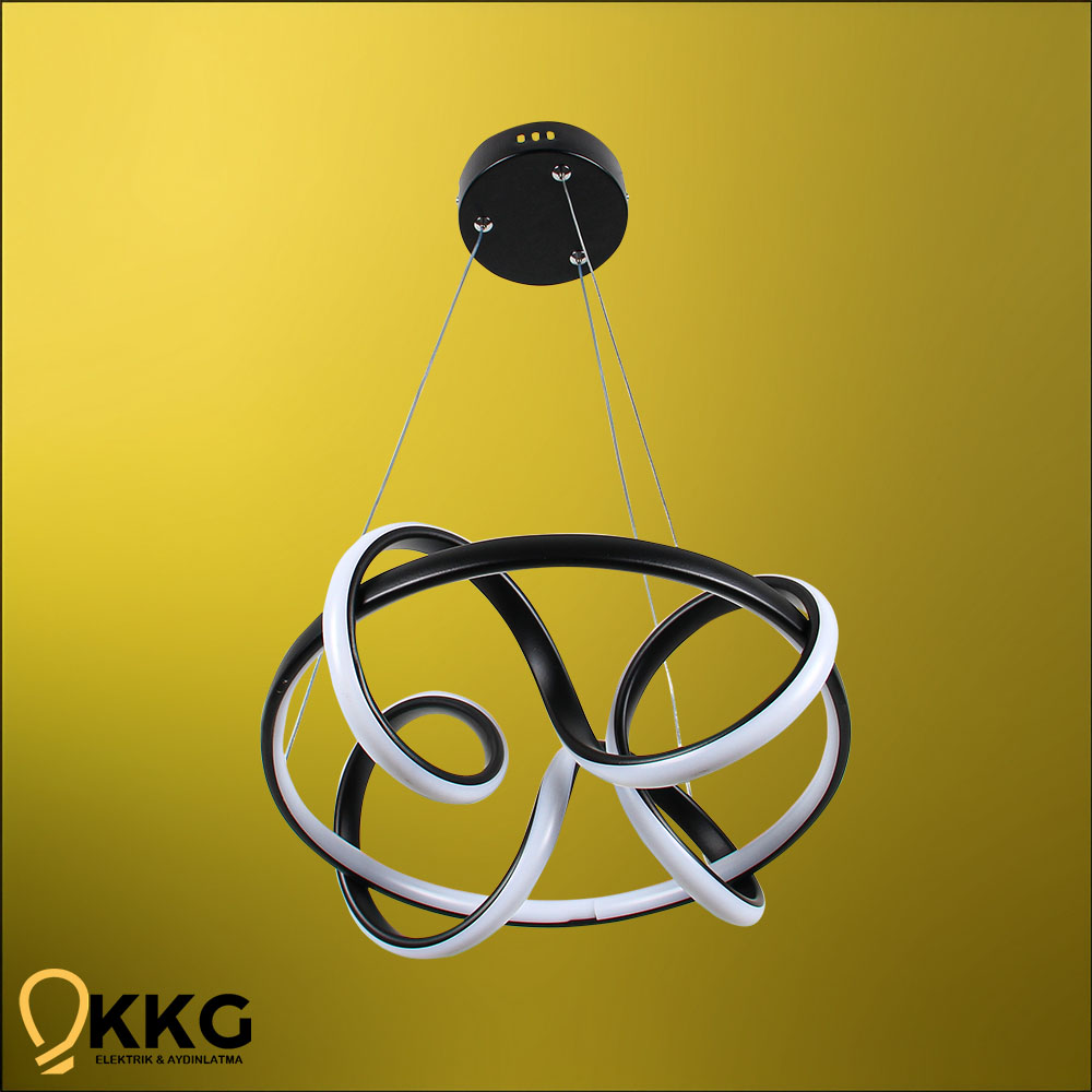Kuzey K. Led Avize - Siyah