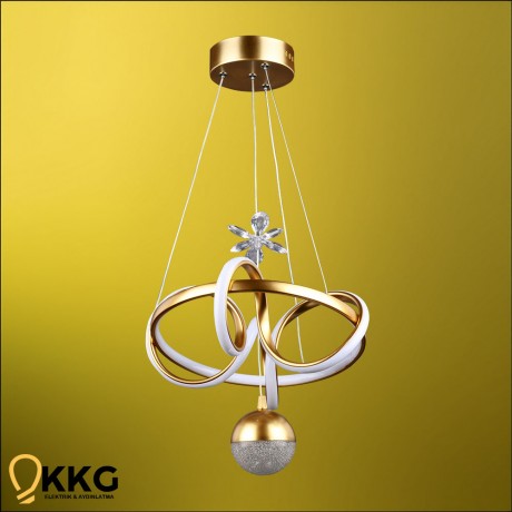 Kuzey K. Power Led Avize - Altın Sarısı