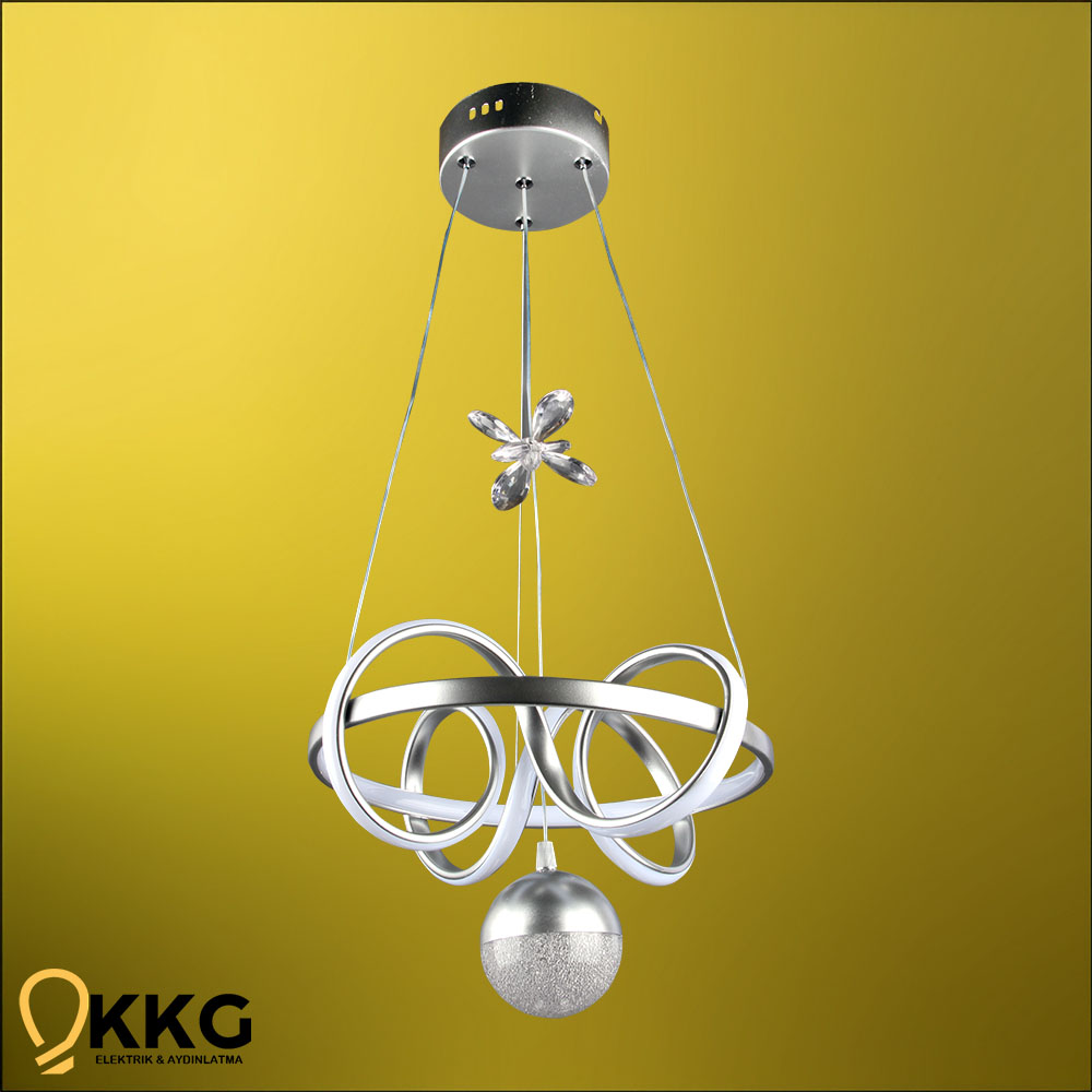 Kuzey K. Power Led Avize - Gümüş