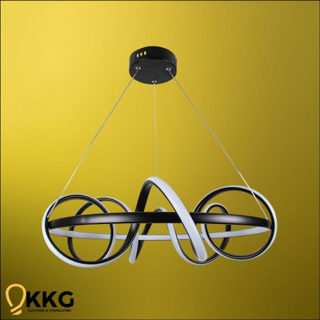 Kuzey Led Avize - Siyah