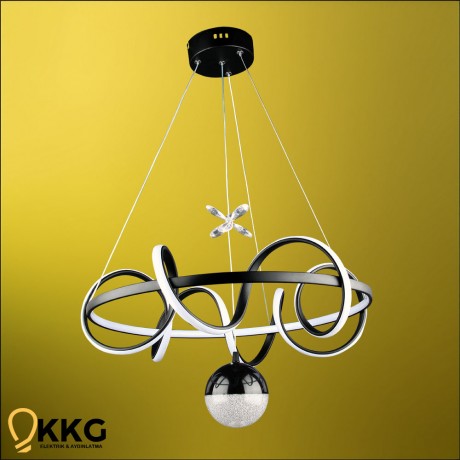 Kuzey Power Led Avize - Siyah