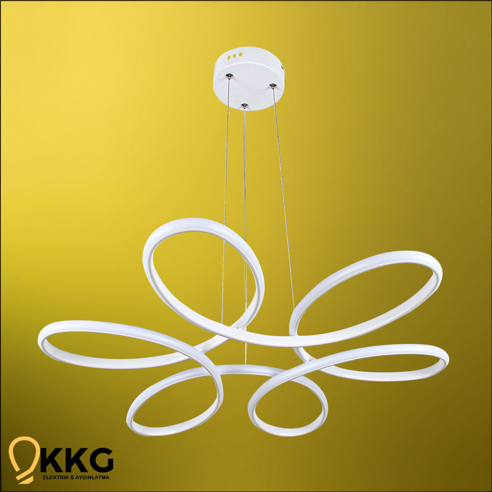 Papatya Led Avize - Beyaz