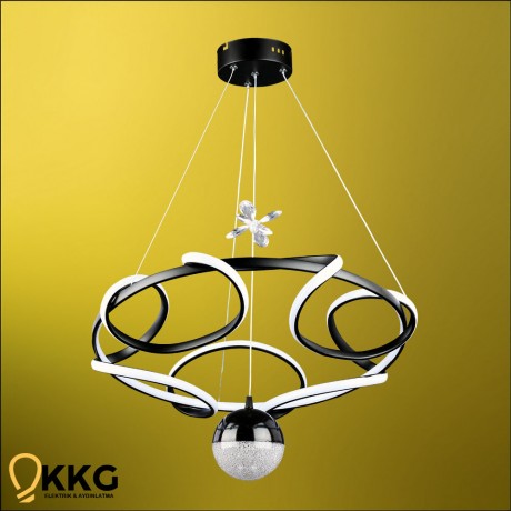 Ufo Power Led Avize - Siyah