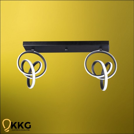 2'li Dünya T. M. Led Avize - Siyah