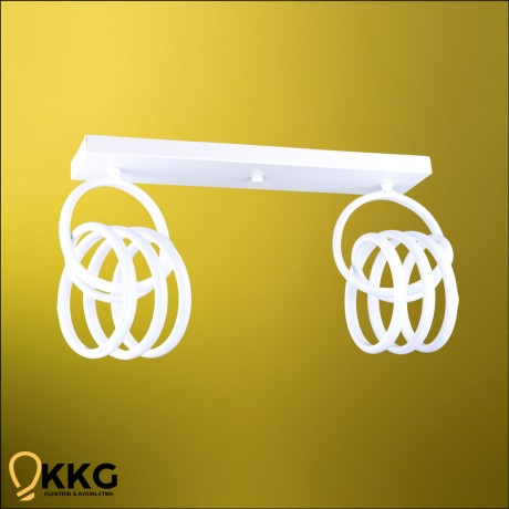 2'li İmza T. M. Led Avize - Beyaz