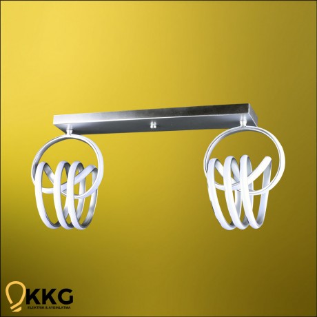 2'li İmza T. M. Led Avize - Gümüş