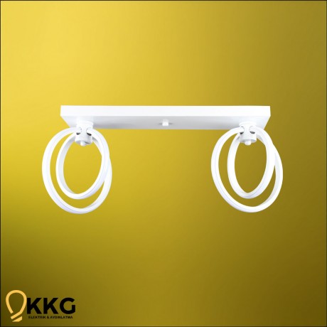 2'li Küre T. M. Led Avize - Beyaz