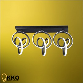 3'lü Dünya T. M. Led Avize - Siyah