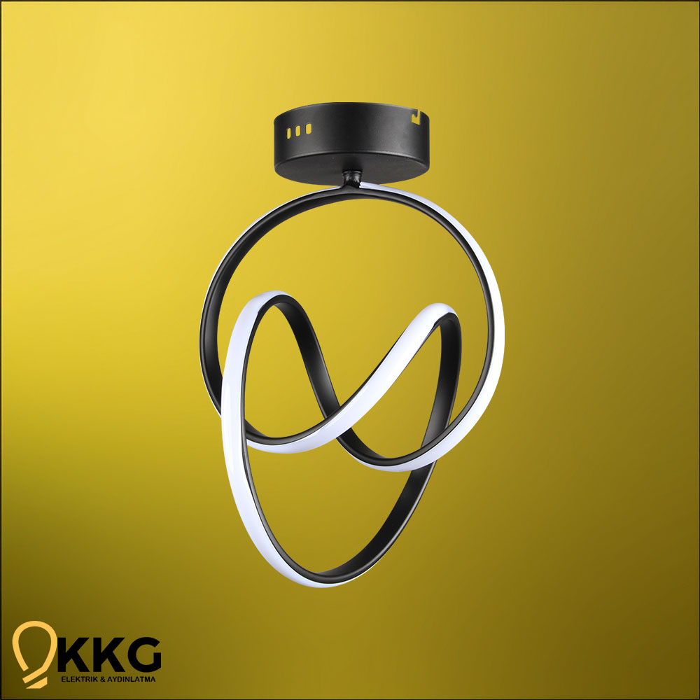 Dünya T. M. Led Avize - Siyah