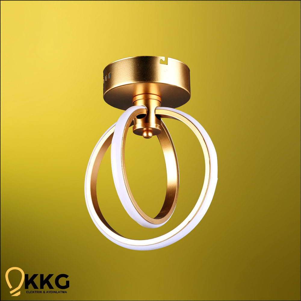 Küre Küçük T. M. Led Avize - Altın Sarısı