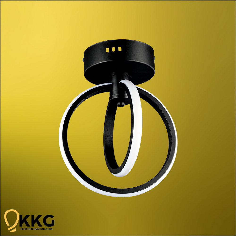 Küre Küçük T. M. Led Avize - Siyah