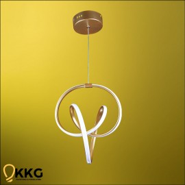 Dünya Led Avize - Altın Sarısı