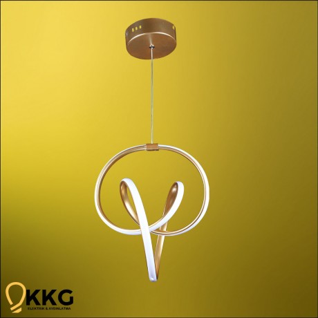 Dünya Led Avize - Altın Sarısı