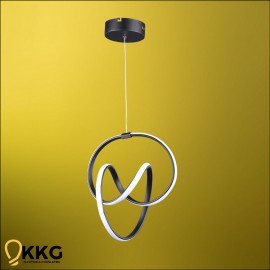 Dünya Led Avize - Siyah